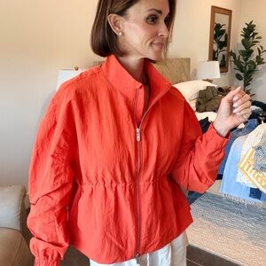 lululemon athletica Women's Vibrant Orange Bomber Jacket